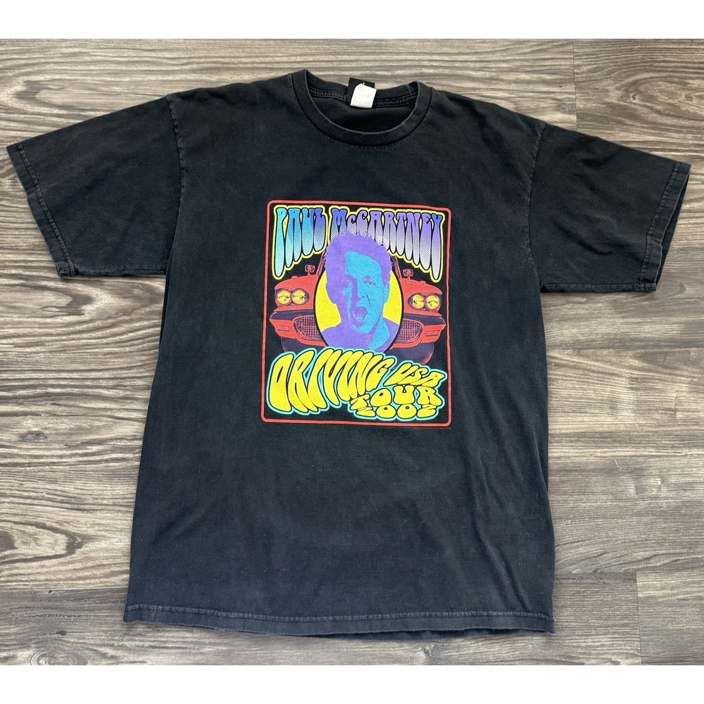 Vintage 2002 Paul McCartney‎ T-Shirt Band Beatles XL Grunge Y2K Streetwear Indie